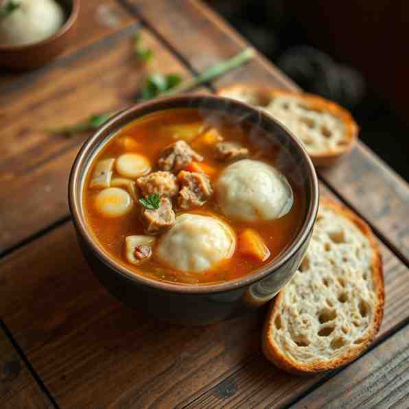 Soup and Dumplings - Hearty Stew Recipe